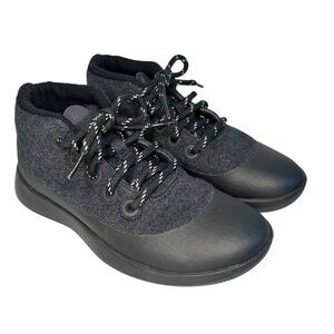 Allbirds Women’s Wool Runner Up Mizzle Plus Black Gray Merino Sneakers